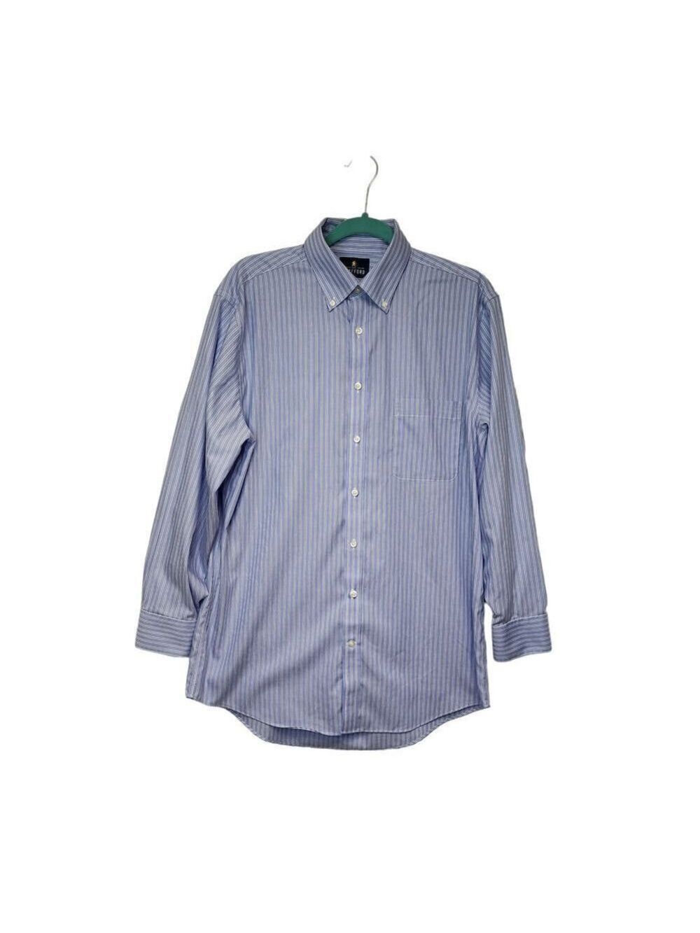 Stafford Executive Travel Men's Long Sleeve ButtonโDown Shirt Size 16/32-33